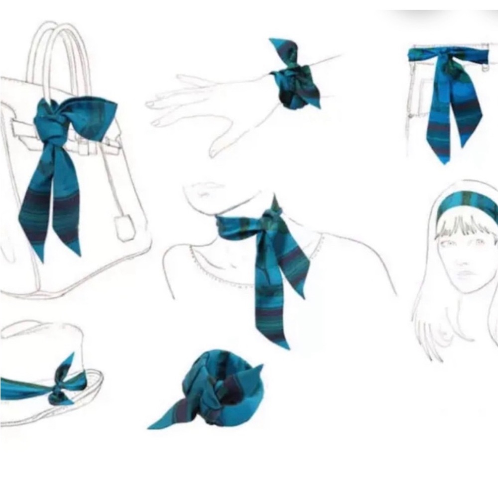 Skinny scarf/wrist wrap/hair tie - Picture 5 of 11